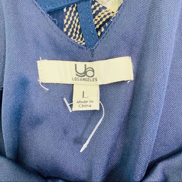 Ya Los Angeles navy tan zig zag romper lar… - Picture 8 of 9